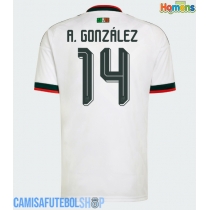 Camisa de time de futebol México Armando Gonzalez #14 Replicas 2º Equipamento Mundo 2026 Manga Curta